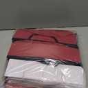 Sunvigor Christmas Ornament Storage Box with 8 Trays, Fits 128 Holiday Ornament Christmas Storage Container with Adjustable Dividers, Dual Zippers, 600D Oxford Christmas Decorations Storage(Rose Red)