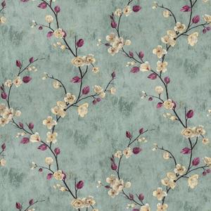 SOON AFTER 17.5x120 Floral Peel and Stick Wallpaper Flower Tree Contact Paper Self Adhesive Removable Modern Sage Green Wall Paper Decorative Wall Covering Countertop Vinyl Film Roll