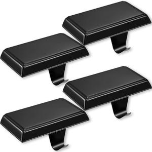 NIGHT-GRING 4PC Christmas Stocking Holder for Mantle, Reusable Christmas Stocking Hooks, Xmas Hanger for Fireplace Christmas Decoration Ornaments Hanging Shelf Floor