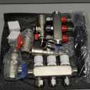 ABST PEX Manifold,3 Loop Stainless Steel Floor Radiant Heat Manifold Kit with 1/2" Adapters Included for Hydronic Radiant Floor Heating