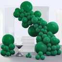 PartyWoo Green Balloons 50 pcs 12 Inch Matte Latex Helium Balloons for Wedding Baby Shower Gender Reveal St Patrick's Day Birthday Graduation Jungle Safari Anniversary Party Decorations Green-Y24