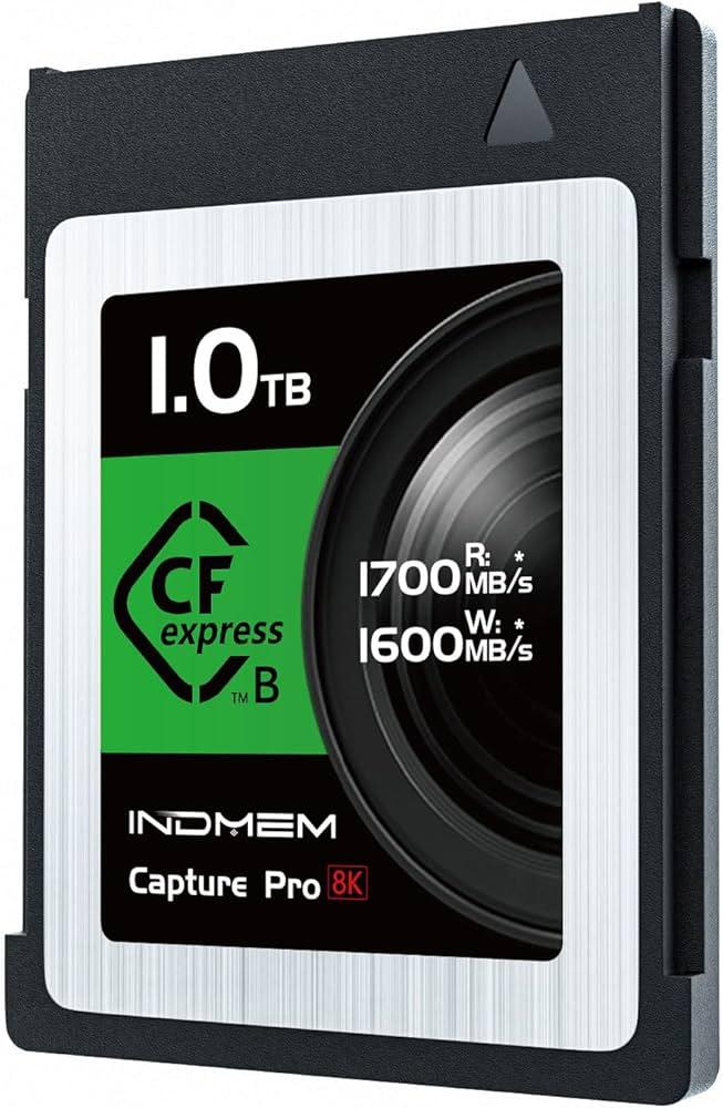 1TB CFexpress Type B Memory Card, Raw 8K Video Recording, up to 1700MB/ s Read, 1600MB/ s Write, Compatible with Nikon Z6/ Z7/ D6, Canon EOS-1DXMark III/ EOS-R5, Panasonic S1/ S1R, DJI Ronin 4D