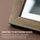 11x14 Picture Frame 4 Pack, Walnut Solid Wood, Gallery Wall Hanging
