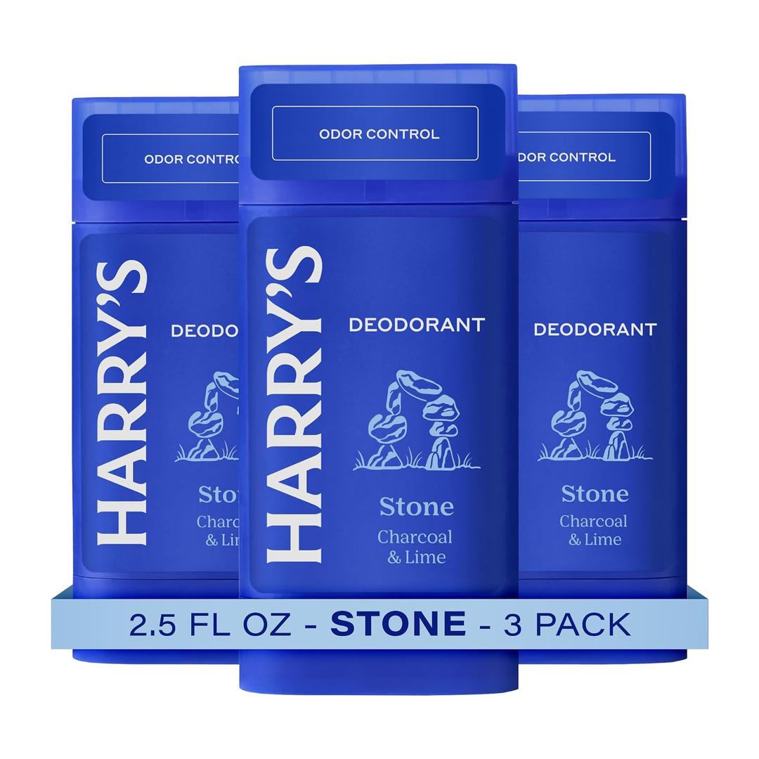 Harry's Aluminum-Free Deodorant for Men - Stone - (2 Pack) 2.5 oz - 48-Hour Odor Control