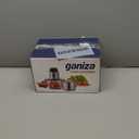 GANIZA Food Processors, Electric Food Chopper with Meat Grinder & Vegetable Chopper - 2 Bowls (8 Cup+8 Cup) with Powerful 450W Copper Motor - Includes 2 Sets of Bi-Level Blades for Fruits/Meat/Nuts (Black)