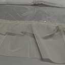 SUTAVIA Clear PVC Tablecloth Rectangular 60"x120" Green Ruffle Lace