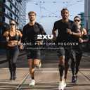 2XU Unisex 24/7 Compression Socks - Enhance Circulation & Reduce Fatigue - Black/Black (Black)