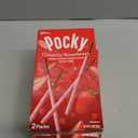 GLICO Pocky Crunchy Strawberry Covered Chocolate Biscuit Sticks 1.79 oz, Set of 5, 10/03/2025