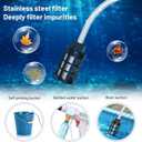 Portable Cordless Pressure Washer, 950PSI Portable Power Washer with 6-in-1 Nozzle, 6L/min Hand Held Pressure Washer with 2 Batteries, Sprays 6-10m Away, Battery Power Cleaner for Car, Garden, Home.