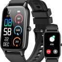 Jugeman Smart Watch for Men Women, 1.57" Smartwatch (Answer/Make Call), 2026 New Fitness Tracker with 110+Sport Modes, Heart Rate/Sleep Monitor, IP68 Waterproof, Smartwatches for Android iOS Black