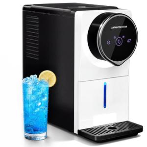 Antarctic Star Nugget Ice Maker Countertop Gen 2, Self-Cleaning Portable Ice Machine, 33 lbs/24H, 1.8L Water Tank, 1.5 lbs Ice Storage, Touch Screen & Auto Ice Drop, for Home/Office/Kitchen