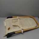 ANGELBLISS Baby Bouncer, Portable Bouncer Seat for Babies, Infants Bouncy Seat with Mesh Fabric, Natural Vibrations (Beige)