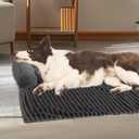 WINDRACING Luxury Dog Couch Bed, Washable Calming Dog Couch Cover, Couch Protector for Dogs, Waterproof Sofa Bed, Pet Bed Mats for Couch, Pet Couch Covers for Sofa Grey (Large 41x37x5inch)