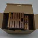 20 Slot Knife Block Storage without Knives,Acacia Wood Universal Knife Holder for Kitchen Countertop,Large Butcher Block Organizer,Easy Kitchen Knife Storage (Brown)