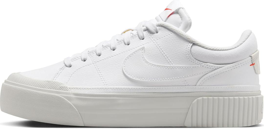 Nike Women's Court Legacy Lift Sneakers (5, White Photon Dust Picante Red) Nike Women's Court Legacy Lift Sneakers (5, White Photon Dust Picante Red)