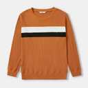 PATPAT Family Matching Outfits Fall Winter Cotton Long Sleeve Bodycon Dresses and Sweatshirts Tops Sets (XL)