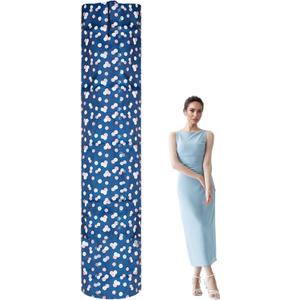 92 x 20 Inch Flower Oxford Cloth Jumbo Rug Storage Bag, Dustproof Carpet Protection Bags, Rolled Rugs Drawstring Carpet Pouch for Indoor Outdoor Carpet Storage Packing