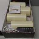 PChero Rechargeable Flameless Candles with Remote Timer, 4 Packs 5.1" x 2.7" Outdoor Waterproof Battery Operated LED Flickering Electric Fake Pillar Candles for Lanterns Porch Patio Decor