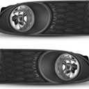 AUTOWIKI Fog Lamp Lights Assemblies For 2010 2011 2012 2013 2014 2015 2016 2017 2018 2019 2020 Dodge Journey 1 Pair