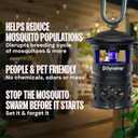 Dynatrap DT2030SR Fly Traps Outdoor - Mosquito & Flying Insect Killer for 1 Acre – Kills Mosquitoes, Flies, Gnats, Wasps - Bug Zapper Alternative - Black