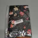 for Amazon Kindle Fire HD 10 Case 10.1 inch Tablet 9th/ 7th Generation (2019/2017) with Pencil Holder/Card Pockets [Auto Wake/Sleep] Smart PU Leather Folio Stand Cover, Black Rose Flower