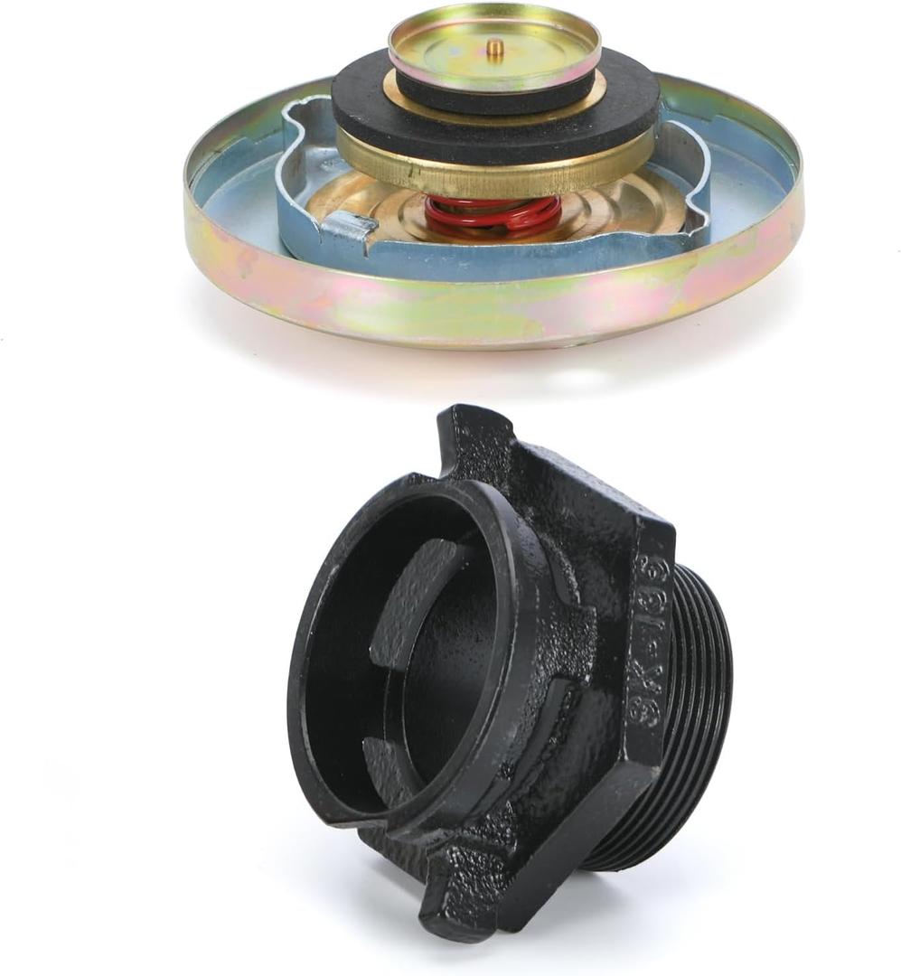 Transfer Tank Vented Fuel Cap W/ 2" NPT Threaded Neck for Diesel Transfer spring-loaded fuel tank cap Gold