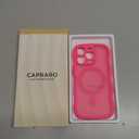 CAPRARO for iPhone 16 Pro Max Case for Women Girls, Upgraded [Full Camera Protection] [Compatible with MagSafe] Cute Wave Translucent Matte Phone Case for iPhone 16 Pro Max, Hot Pink