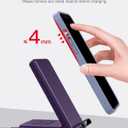 Wireless Charging Station,3 in 1 Charging Stand Made for Apple Watch Ultra 11 10 9 8 7 6 SE 5 4 3,Fast Wireless Charger Made for iPhone 17/Air/16/15/14/13/12,for AirPods Pro 3(with Adapter) (Purple)