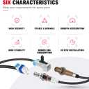 O2 Sensor Upstream and Downstream 234-4668 213-4229, Oxygen Sensor Set of 4 for Chevy Silverado Suburban Tahoe, for GMC Sierra Yukon, for Cadillac Escalade 5.3L 6.0L