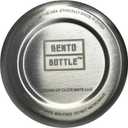 BENTO BOTTLE - Stainless Steel Vacuum Insulated Coffee & Water Bottle, Hot & Cold Beverages - Easy Drink Lid, 32 Fl Oz (900 mL) (Two 16 Fl Oz) Drink Compartments and Solid Storage Base (Black)