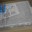 Dog Pee Pad Holder Tray, Puppy Potty Training, 22.5"x16.5", PP Plastic, Snap Lock, 4 Colors (Gray)