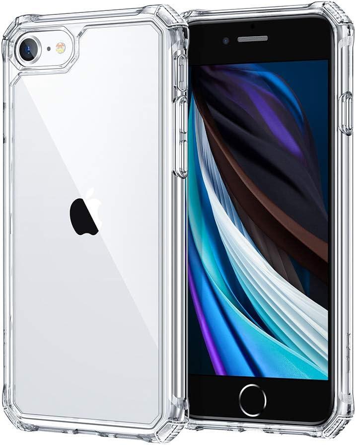 ESR for iPhone SE (2022) Case, iPhone SE (2020) and iPhone 8, Military-Grade Protection, Shock-Absorbing Corners, Yellowing-Resistant Back, Phone Case for SE 3/2, Air Armor Case, Clear