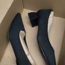 youngshow Women's Pumps Kitten Heels Pointed Toe Knit Slip On Comfortable Casual Formal Dress Shoes,Black , 8