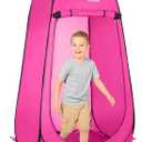 Wakeman Kids Mini Pop Up Changing Tent, Beach & Camping Privacy Room, Pink, 3ft x 3ft x 5.2ft