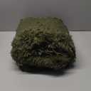 Softlife Fluffy Rugs for Bedroom, Shag Cute Area Rug for Girls/Boys and Kids Baby Room Home Decor, 2.6 x 5.3 Feet Oval Indoor Carpet for Nursery Dorm Living Room, Olive Green