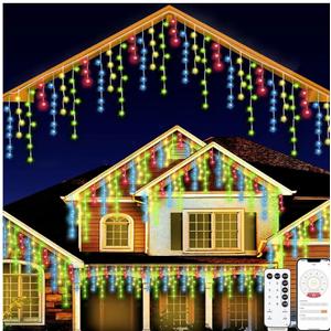 131ft Christmas Lights Outdoor, 1680 LED Waterproof 8 Modes String Light with App and Remote Control for Outside House Roof Decorations Indoor Decor-Multicolor