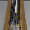 ENJOYBASICS Matte Black Shower Curtain Rod 30 to 76 Inches, 1 Inch Stainless Steel Adjustable Spring Tension Rods No Drill For Bathroom, Closet, Window, Room Divider, Never Rust, Non Slip