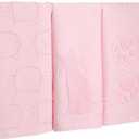 Hahafelt 3 Pack Pink Cat Bathroom Hand Towels Cute Paw Kitchen Towels Decor 100% Cotton Soft Absorbent Decorative Jacquard Weave Gifts for Kitchen Bathroom Decor, 29.5 x 13.7 Inch