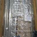 100% Stainless Steel Heavy Duty Clothes Rack Load 960LBS, Three Rods Clothing Racks for Hanging Clothes ExtendableRolling Garment Rack With Sturdy Wheels Shelves Hooks, Portable Closet Wardrobe Rack (Silver)