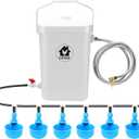 Automatic Chicken Waterer Float Controlled, 3 Gallons Poultry Waterer Dispenser with Hose Attachment, Poultry Automatic Drinking Accessories for Chicks, Duck, Goose, Turkey