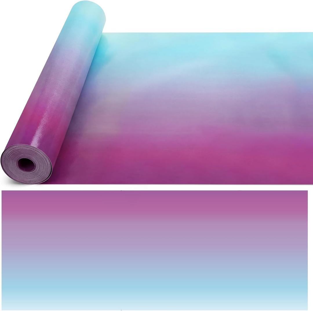Breling Purple and Blue Non Woven Fabric Bulletin Board Rolls, 24inchx60ft, 24" x 3.9"
