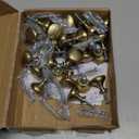 Gzzvo 30 Pack Cabinet Knobs for Drawers and Dressers,Brushed Gold Kitchen Cabinet & Closet Door Knobs,Solid Round Furniture Hardware Pulls