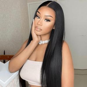 PISRY Wear and Go Glueless Wigs Human Hair Pre Plucked Pre Cut 180% Density 6x4 Ready to Wear Lace Front Human Hair Wigs Straight for Black Women 28 Inch