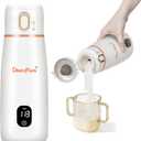 Portable Bottle Warmer for Travel, 12oz Capacity Lightweight Bottle Warmer On The Go, Fast Heating Breast Milk Warmer for Baby, Precise Temp Control Bottle Warmer for Breastmilk & Formula