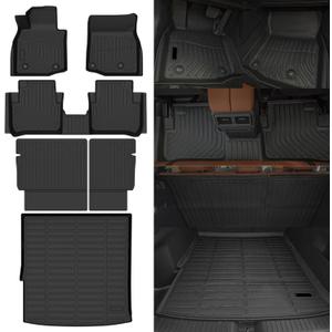 Naibeve Floor Mats for 2025 2026 Mazda CX-50 Hybrid - All Weather Custom for Mazda CX-50 Hybrid Floor Mats Liners 2 Row & Cargo Liner & Backrest Mats Accessories