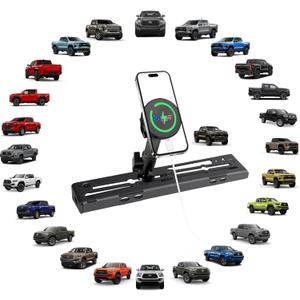 2023 Tacoma Magnetic Phone Mount Compatible with 2016-2019 2020-2023 Toy ot a TacomaNo-Drill Metal Cell Phone Holder for Dash Platform Car Accessories(Only for 14Inch Nav.)