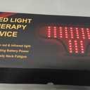 Red Light Therapy for Neck and Shoulder, Rechargeable Infrared Light Therapy Wrap for Body Muscle Fatigue and Stiffness Relief, Portable Cordless Device for Home Office Use