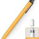 Apple Pencil 1st Generation Case, Silicone Pencil Sleeve Cover Perfect Grip Skin Classic Design with Sturdy Clip Compatible with Apple Pencil 1st gen for ipad (Yellow)
