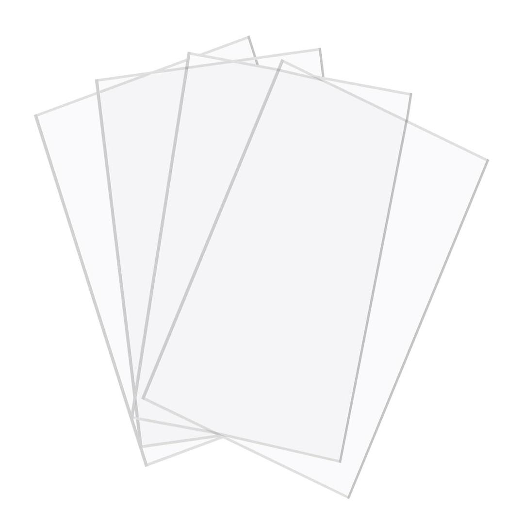 BUYGOO 4Pack Clear Acrylic Sheet 6 x 12 x 1/8" Clear Plexiglass Sheet Clears Plastic Square Sheet, DIY Materials for Househld Decoration, Advertisement Signs, Display, Picture Frame, Painting