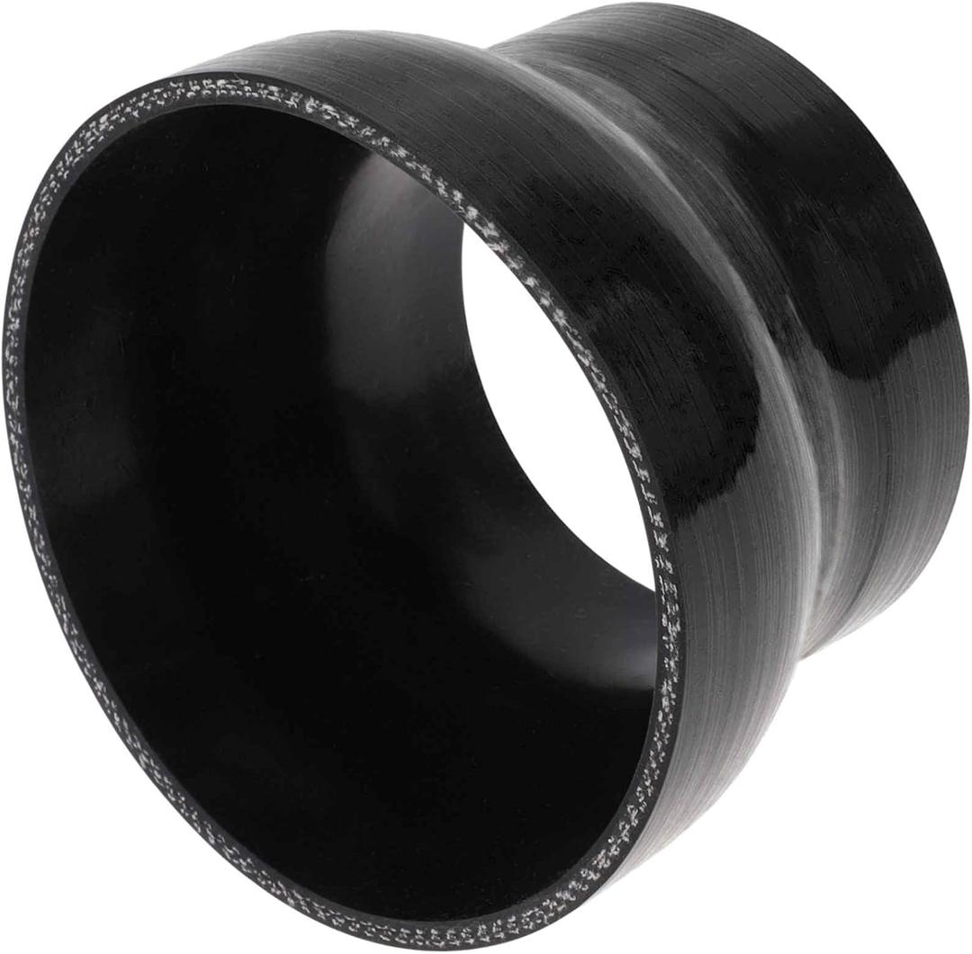 ACROPIX ID 3.5" to 4.45" 89mm-114mm Straight Reducer Silicone Tubing 4-Ply Intercooler Heater Turbocharger Air Intake Pipe Radiator Coolant Tube 3inch 76mm Length 4.5mm Thickness Black